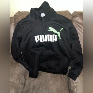 Mens Puma Hoodie Size:3XL Color:Black/Green